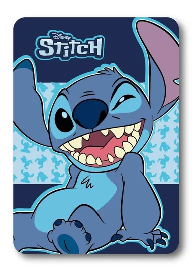 Lilo si Stitch, patura polar, roz, 100-140 cm