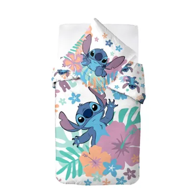 Lilo si Stitch, set lenjerie de pat single, 140-200 cm