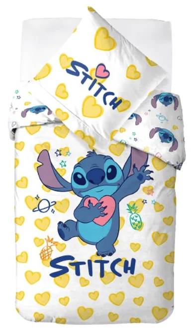 Lilo si Stitch, set lenjerie de pat single, 140-200 cm