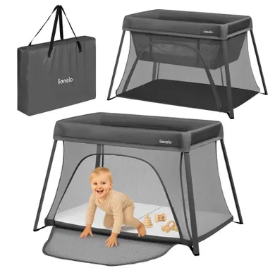 Lionelo, Alice, patut de volaj, 3in1, Grey