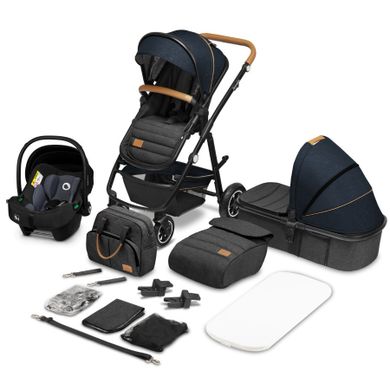 Lionelo, Amber, carucior multifunctional 3in1, Blue Navy