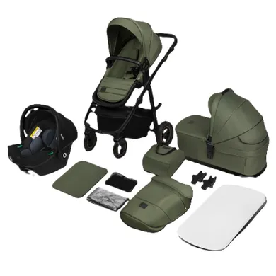 Lionelo, Amber Plus, carucior multifunctional 3in1, Green Forest