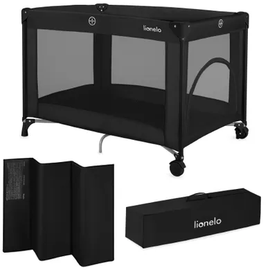 Lionelo, Amelie, patut de voiaj compact, Black Carbon