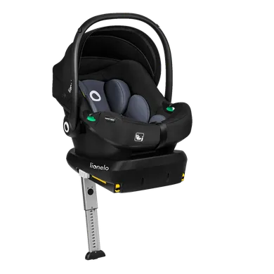 Lionelo, Astrid, scaun auto cu baza, i-Size, Black Grey, 40-87 cm