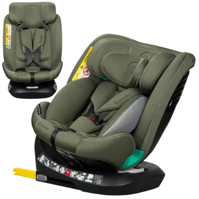 Lionelo, Bastiaan One, scaun auto, Green Olive, 40-150 cm