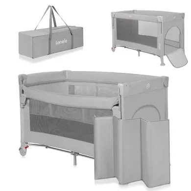 Lionelo, Ellen, patut de calatorie cu extensie mare 3in1, Grey