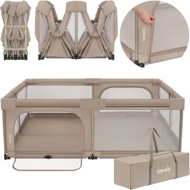 Lionelo, Florence XL Easy Fold, tarc pentru copii, Beige Sand
