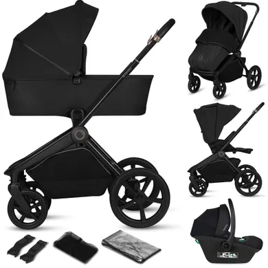 Lionelo, Freya, carucior multifunctional 3in1, Black Onyx