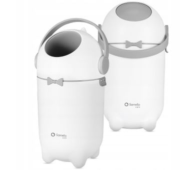 Lionelo, Purebin, cos pentru scutece, alb, 10l