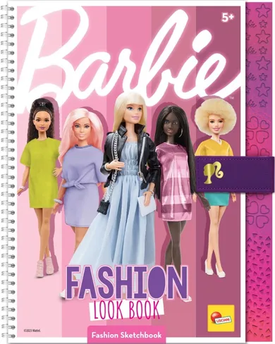 Lisciani, Barbie, Fashion Look, caiet spiralat cu stickere