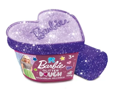 Lisciani, Barbie, Inimioara cu sclipici cu plastilina, 1 buc.