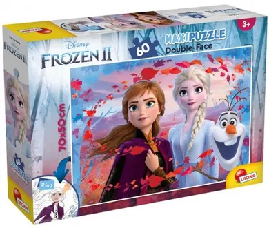 Lisciani, Frozen 2, puzzle maxi cu doua fete, 60 piese