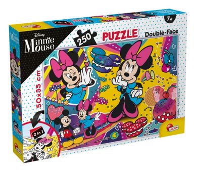 Lisciani, Minnie Mouse, puzzle cu doua fete, 250 piese