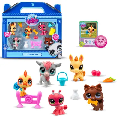 Littlest Pet Shop, Farm, set de 5 figurine si accesorii