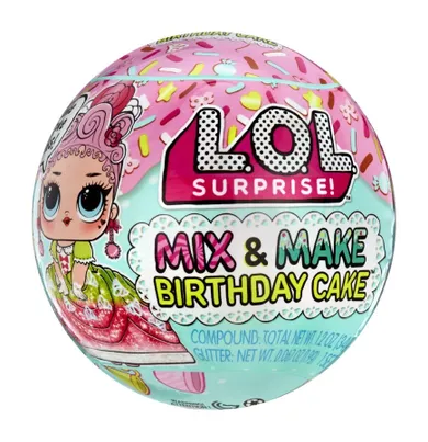 L.O.L. Surprise, Mix & Make Birthday Cake, bila surpriza, 1 buc.