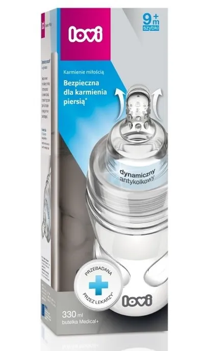 LOVI, Medical+ Biberon 330 ml, 3 m+