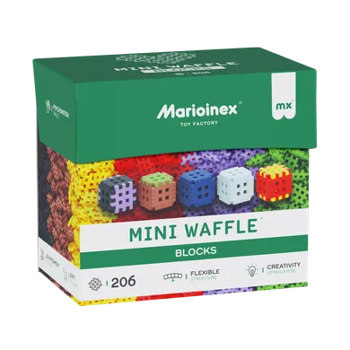Marioinex, Mini Waffle, Blocks, set de constructie, 206 piese