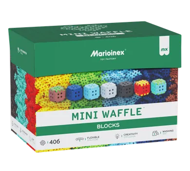 Marioinex, Mini Waffle, Blocks, set de constructie, 406 piese