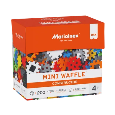 Marioinex, Mini Waffle, Constructor, set de constructie, 200 piese