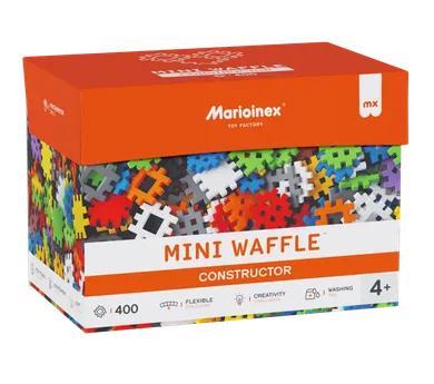 Marioinex, Mini Waffle, Constructor, set de constructie, 400 piese