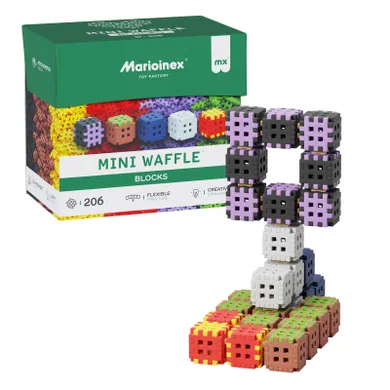 Marioinex, Mini Waffle, Green Blocks, set de constructie, 206 piese