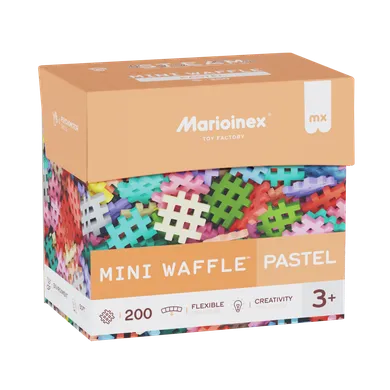 Marioinex, Mini Waffle, Pastel, set de constructie, 200 piese