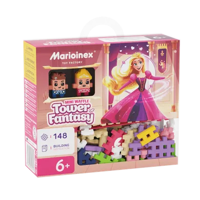 Marioinex, Mini Waffle, Turnul Fanteziei, set de constructie, 148 piese