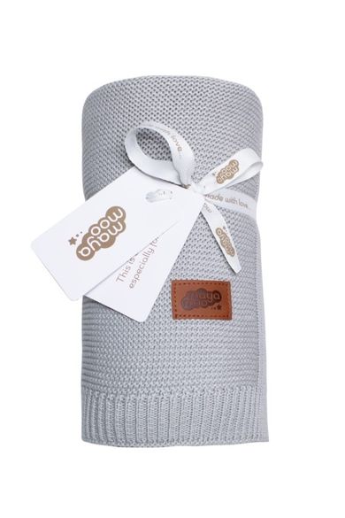 Maya Moo, patura, bambus-bumbac, gri, 80-100 cm