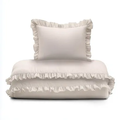 Mayamoo, set lenjerie de pat single, bej, 90-120cm