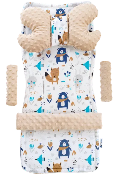 Medi Partners, Boho Animals, insertie pentru carucior, set, bej