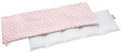 Medi Partners, perna termica cu samburi de visine, 5 compartimente, minky, roz, 20-60 cm