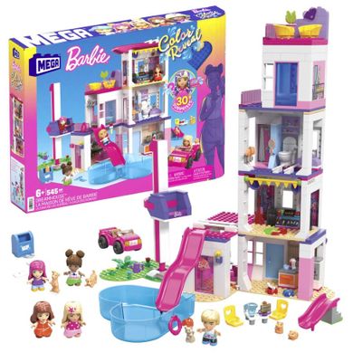 MEGA Barbie Color Reveal, Casuta de vis, 545 piese, set