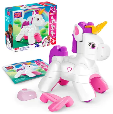 MEGA Bloks, Build & Enchant Unicorn, set de blocuri, 26 piese