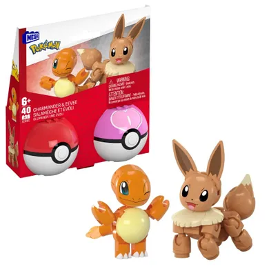 MEGA Pokemon, 2 figurine, set de constructie, piese