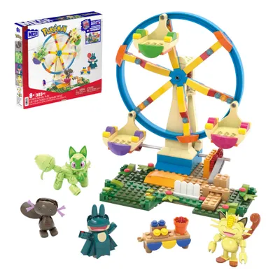 MEGA Pokemon, Ferris Wheel Fun, set de constructie, 393 piese