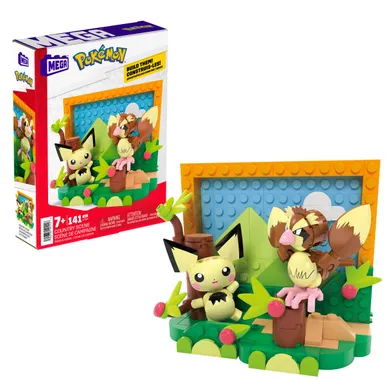 MEGA Pokemon, Pichu si Pidgey, set de constructie, 141 piese