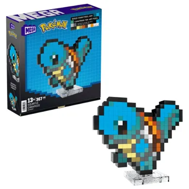 MEGA Pokémon, Pixel Squirtle, set de constructie, 367 piese