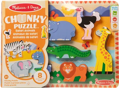 Melissa & Doug, Safari, puzzle din lemn