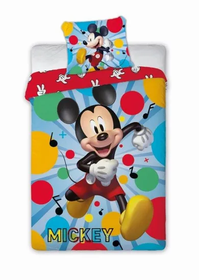 Mickey Mouse, set lenjerie de pat single, 160-200 cm