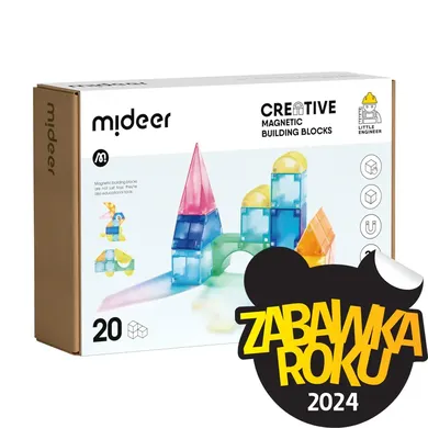 Mideer, blocuri magnetice 3D, 20 piese