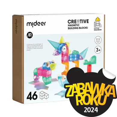 Mideer, blocuri magnetice 3D, 46 piese