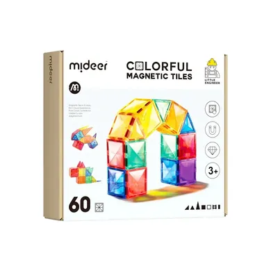 Mideer, blocuri magnetice, 60 piese