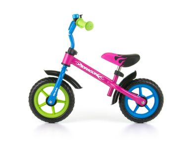 Milly Mally, Dragon, bicicleta fara pedale, Multicolor