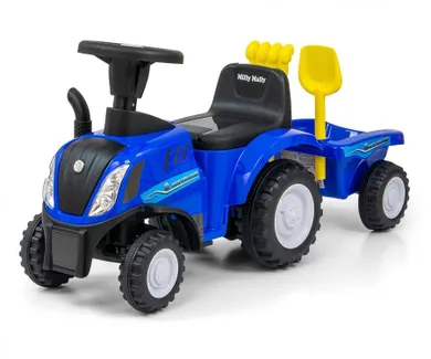 Milly Mally, Tractor New Holland T7, masinuta fara pedale, albastru