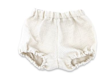 MimiNu, bloomers din muselina, crema, marime S, 0-1 ani