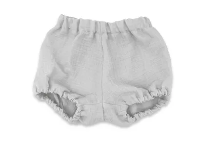 MimiNu, bloomers din muselina, gri, marime S, 0-1 ani