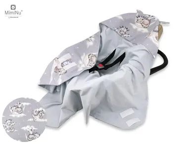 MimiNu, Dragonii, jerse, sac de dormit pentru scaun auto, 90-90 cm, gri