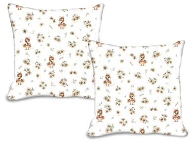 MimiNu, Duo, Ratuci, fata de perna, bej, 40-40 cm, 2 buc.