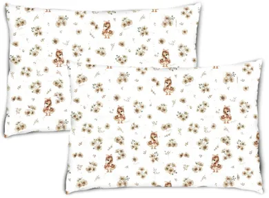 MimiNu, Duo, Ratuci, fata de perna, bej, 60-40 cm, 2 buc.