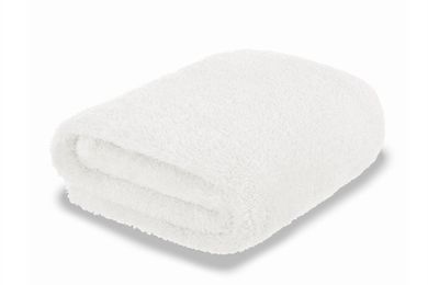 MimiNu, patura moale din fleece, alb, 75-100 cm